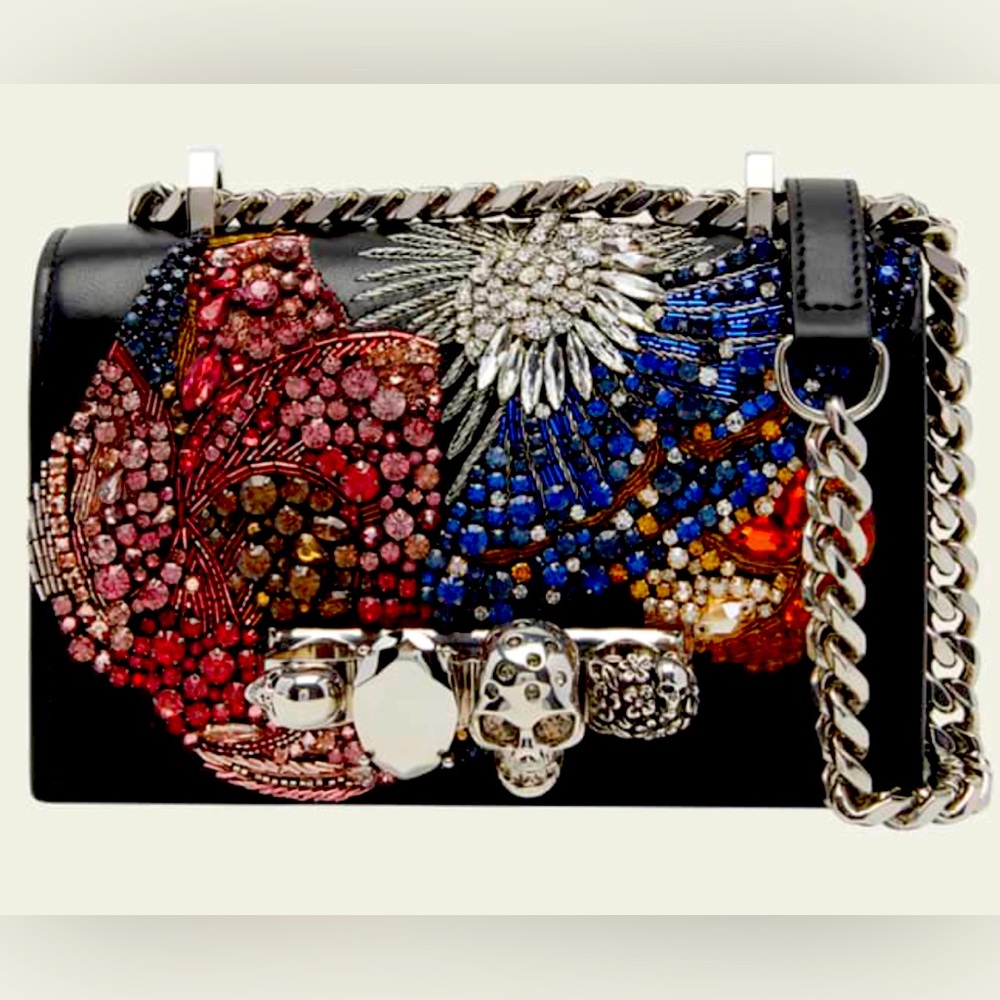ALEXANDER MCQUEEN

The Jewelled Mini Leather Bag